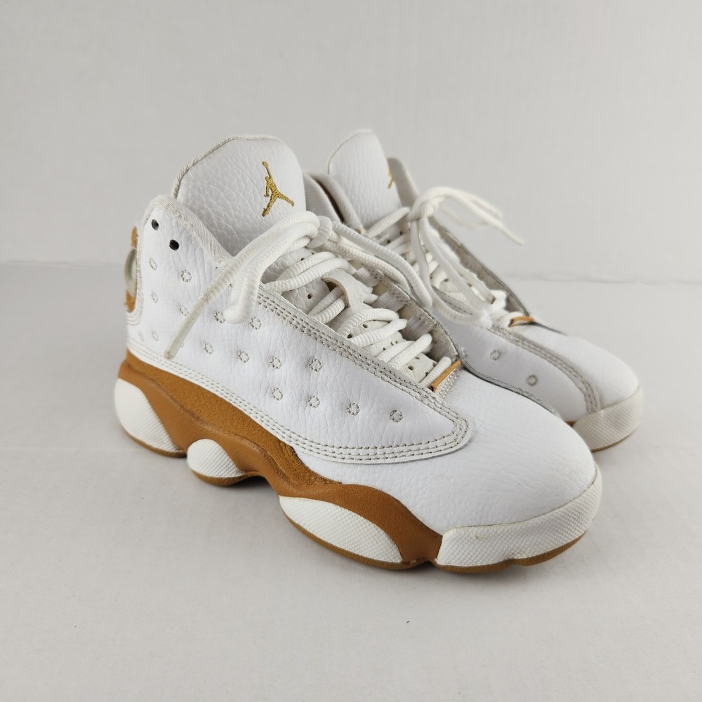 Jordan Shoes Kids 12C White Wheat Air Jordan 13 Retro DJ3005-171 Basketball Mid